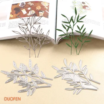 030170171 frunze de bambus matrita Decupare metal moare pentru DIY papercraft proiect Hârtie Album Album felicitari