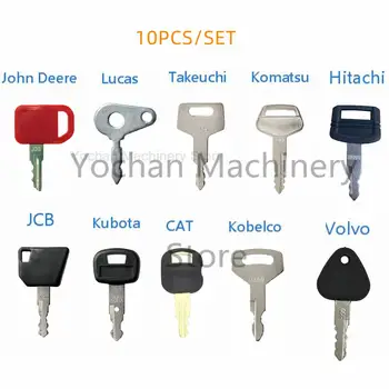 10 Utilaje cheie Master key Set Pentru Hitachi Kubota Komatsu Kobelco Excavator Utilaje Agricole Vegetale Dumper Role Buldozer SP