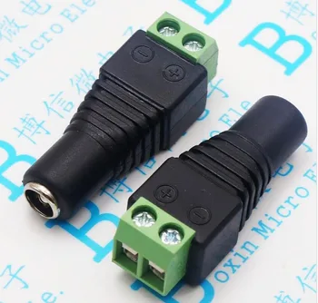 10buc DC plug CCTV aparat de Fotografiat 5.5 mm x 2.1 mm Cablul de Alimentare DC Mufa Conector Adaptor Mufa 5.5*2.1 mm pentru conexiune benzi cu led-uri
