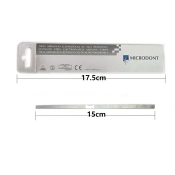 12Pcs Dentare din Metal Lustruit Stick Bandă cu o Singură Parte de oxid de aluminiu Placate cu Suprafață Șlefuire 4mm