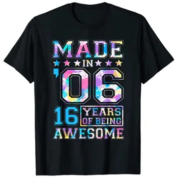 16 Ani, o Fata Cadouri pentru Aniversarea de 16 ani Cadou Născut În 2006, T-Shirt, Blaturi