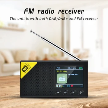 2.4 inch Radio Difuzor LCD Display 5.0 Digital Stereo Radio DAB FM Receptor de Radiodifuziune Audio Player pentru Biroul de Acasă