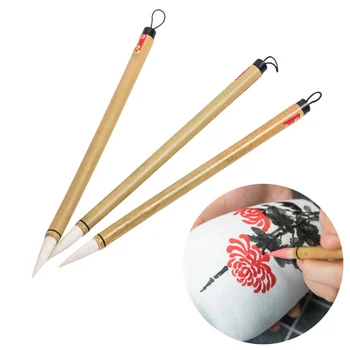 2 BUC Lut Ceramică Nor Alb, Pensula Stâlp de Bambus de Pictură de Culoare de Umplere Ceramica DIY Overglaze/underglaze Instrumente de Pictură