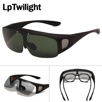 2021 Flip Up Polarizate Sunglasse Bărbați Femei UV400 Rama de Plastic se Potrivesc Peste Ochelarii de Conducere în aer liber, Pescuit Sportiv Ochelari de Soare Capac