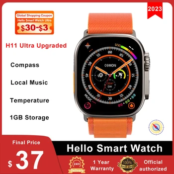 2023 49mm Salut Ceas Ceasuri Inteligente H11 Ultra Modernizate Busolă Adevărată NFC Bărbați Femei Temperatura Smartwatch pentru Android IOS