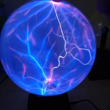 20CM Fulger Artificial Mingea Ion Mingea Bobina Tesla Strălucire Mingea Arc Mingea Atinge Fulger Voce Controlată 12V cu Plasmă Magic Ball