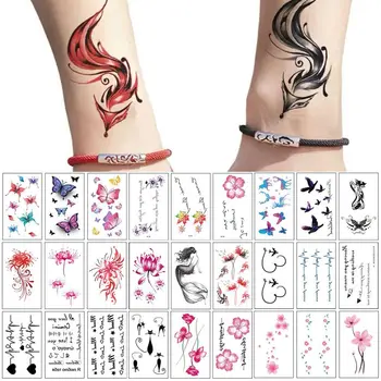 30Pcs Tatuaje Temporare Culoare Desen Tatuaje, Autocolante Corpul Autocolante Impermeabil Tatuaj Fals de Artă Durată de Artă Autocolante
