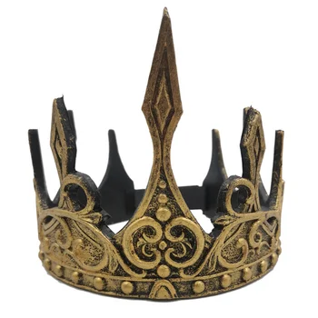 3D Medieval Coroana Regelui Cosplay Accesorii de Par Moale de Spuma PU Coroana Reginei Diademe Vechi Frizură Banda Petrecere de Halloween elemente de Recuzită