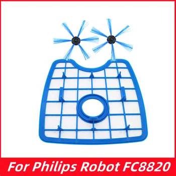3pcs/set Vid Cleaner1 filtru ecran+2round perie pentru Philips Robot FC8820 FC8810 FC8066 robot de Măturat strada accesorii