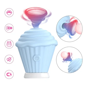 5 Moduri de Silicon Pizde care Suge inghetata Vibrator Ou Jucarii Sexuale pentru Femei Biberon G Spot Stimulator Clitoris Fraier Cupcake Vibrator