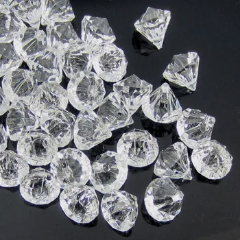 50pcs Clar acrilic pietre de diamant margele fatetate de masă vaza de umplere pirat acrilică diamant cristal în Parte DIY Decoratiuni 12.0 mm