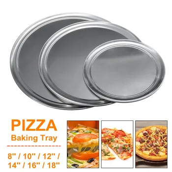 8/10/12/14/16/18 inch pizza tava de copt non-stick de aluminiu clatita pizza plasă tava de copt din metal tava de copt bucătărie instrumente de copt