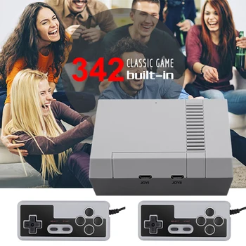 8 Biți Retro TV Video Consola de Jocuri cu Controler cu Fir Construi în 342 Clasic de Jocuri Portabile Jucător Joc de NES