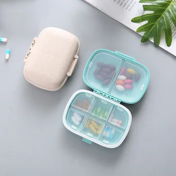 8 Sloturi Mini Storage Medicina Cutie Portabil Recipient De Plastic Cazuri, Accesorii De Voiaj Funcția De Prim-Ajutor Trusa De Urgență De Droguri