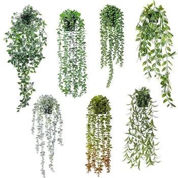 Artificiale De Viță De Vie De Plante Perdeaua De Iederă Verde, Frunze Decor Gradina Ghirlanda De Struguri Fără Iarbă Fals, Verdeață, Plante, Accesorii