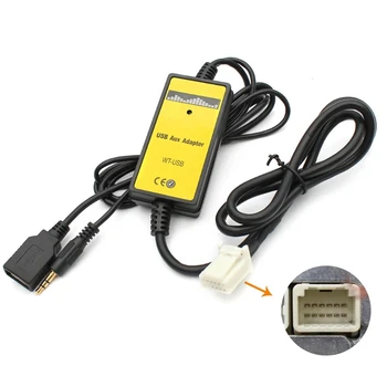 Auto Adaptor USB MP3 Interfata AUX USB Cablu de Date Conectați Virtuale cd Changer pentru Tundra 2004-2010