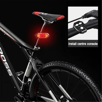 biciclete inteligent turing lumină de control de la distanță a CONDUS lampă de avertizare biciclete ciclism stop USB reîncărcabilă rezistent la apa lumina din spate