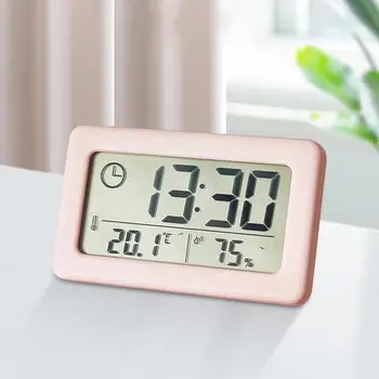 Ceas Digital cu Termometru Higrometru Metru LED-uri de Interior Electronic de Umiditate Monitor Ceas Desktop Ceasuri de Masă Pentru Acasă
