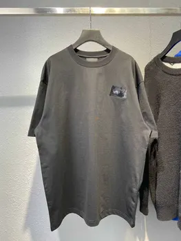 Cel mai bun Versiune 2022 Design de Lux Cauciuc Val Logo tricouri Barbati Femei Supradimensionat Streetwear Curcubeu Imprimare tricou Maneca Scurta