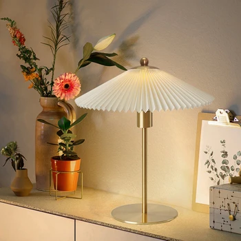 Cutat umbrela noptieră lampa fata Nordic high-end studiu ornament de masă lampă e27