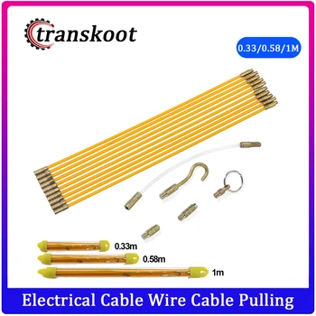Diametru 4mm din fibra de sticla de Funcționare cabluri Electrice Cablu Tras de Pește Banda cu 5 conexiuni Electrice prelungitor pentru sârmă