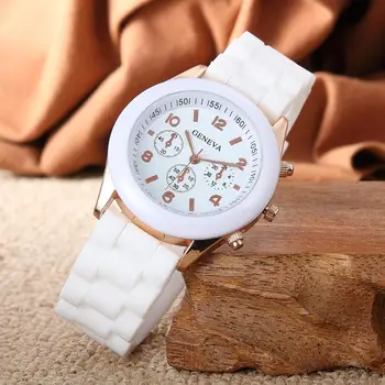 Geneva Silicon Ceasuri de Moda Frumos Colorate Jeleu Student Ceas Casual Lux Femeie Viziona Zegarek Damski Reloj Mujer часы