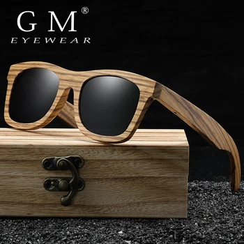 GM Unic de Design de Brand Lemn Zebra ochelari de Soare pentru Bărbați și Femei de Lux Schimbătoare Retro Ochelari de soare Polarizat ochelari de Soare