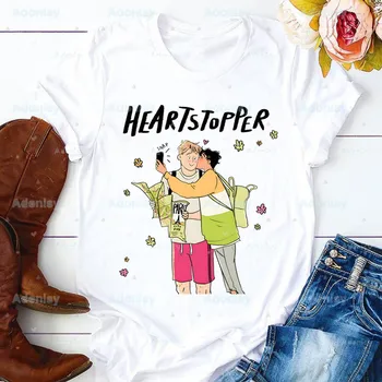 Heartstopper Charlie Nick Dragoste de Imprimare T-shirt Femei Vara Teuri Grafice Amuzante Tricouri Tricouri Echipajul Gât Harajuku Topuri
