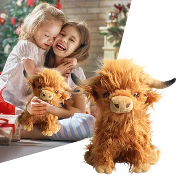 Highland Vacă De Pluș Animale Papusa Jucării Pentru Copii Dropshipping