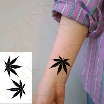 Impermeabil Tatuaj Temporar Autocolant Arma Trifoi Frunze de Arțar Organism Animal Arta Flash Tatuaj Fals Transfer de Apă Tatuaj pentru Femei
