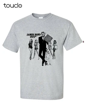 James Bond 007 Tricou Sean Connery vintage fete bikini 60 film bumbac tee