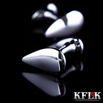 KFLK Bijuterii franceză tricou waterdrop buton pentru barbati Brand de moda Manșetă link-ul de en-Gros Butonul de Înaltă Calitate oaspeții