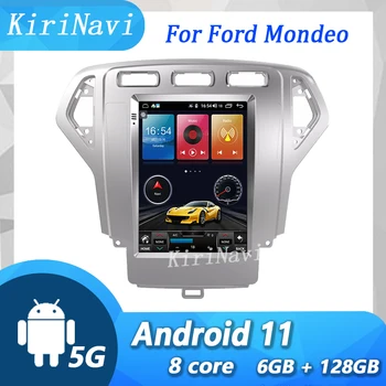 KiriNavi Ecran Vertical Pentru Ford Mondeo 2007-2013 Android 11 Radio Auto Navigatie GPS DVD Auto Multimedia Player 4G Stereo WIFI