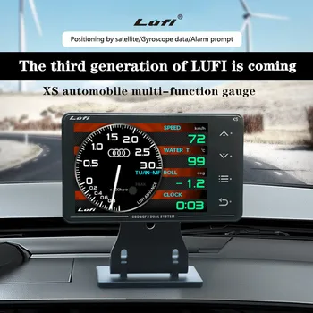 LUFI XS Racing LCD Ecartament OBD GPS Temperatura Apei Turbină de Ulei de Temperatura G Valoarea Giroscop Alarma multi-funcția de Metru