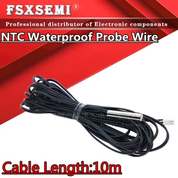 Lungime cablu:10m 3950 3435 3470 2K 5K 10K 15K 20K 50K 100K 1% termistor NTC Senzor de Temperatură pentru Aer conditionat, Frigider