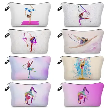 Machiaj Pungi de Dansatoare de Balet Fete Ruj Travel borsetă pentru Cosmetice Femei Geanta de Gimnastică Ritmică Cosmetice Titularul de Frumusete
