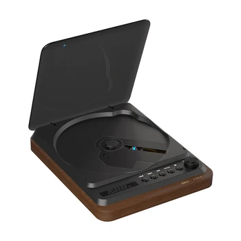 Mini CD Player Portabil HIFI din Lemn Retro CD Walkman-ul Bluetooth 4.2 Mare Acumulator de Capacitate de Suport de la Distanță cu Infraroșu de Control Jucător