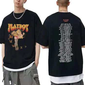 Minunat Playboi Carti tricou 2pac Rap Tricou Supradimensionat Hip Hop Bărbați Femei Harajuku Logo-ul de Imprimare T-shirt Regular Mens Strada Tees
