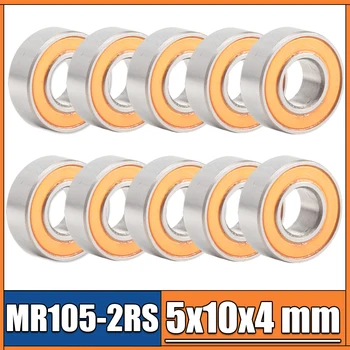 MR105RS Rulment ABEC-3 (10BUC) 5X10X4 mm Miniatură MR105-2RS rulment Orange Sigilat MR105 2RS Calitate