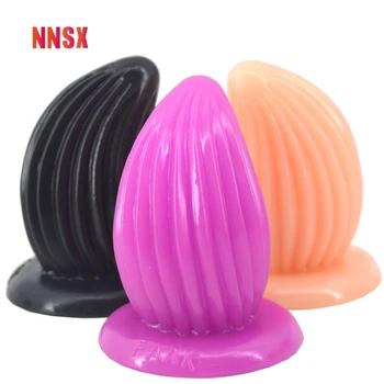 NNSX Scoica Anal Plug Mic Vibrator de Adâncime Textura ventuza Minunat Masturbator Foarte Stimularea Vaginului Orgasm Jucarii Sexuale Pentru Femei
