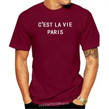 Noi C ' EST LA VIE PARIS Scrisori de Imprimare tricou Femei din Bumbac Casual Amuzant tricou Pentru Doamna Fata de Top Tee Hipster Tumblr Picătură Navă F56