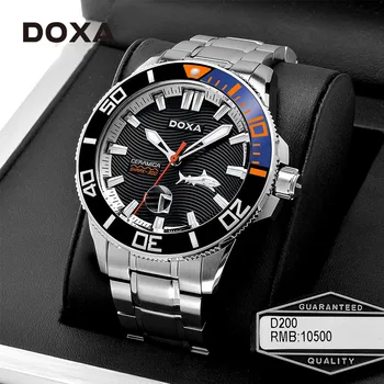 Noi DOXA Ceas Brand de Top Rafinat 316L din Oțel Inoxidabil Barbati Ceas Luminos Automat Data rezistent la apa 30m Sport Cuarț Ceas