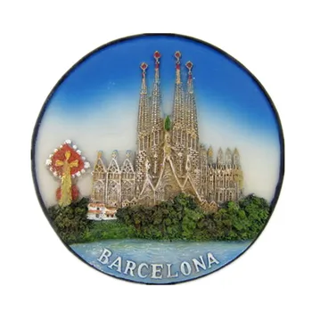 Noi Sosesc Barcelona Catedrala Sfânta Familie Gaudi Magnet De Frigider Spania Turism, Magazin De Suveniruri Frigider Magnetice, Autocolant