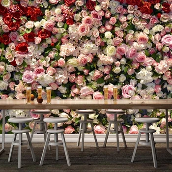Personalizate 3D pictura Murala de Perete Romantic Rose Flori Fotografie Tapet Living Nunta Casa Fundal Pictura pe Perete Papel De Parede 3D