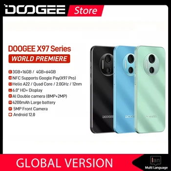 Premiera mondială DOOGEE X97 Serie de Smartphone-uri Android 12.0 6.03