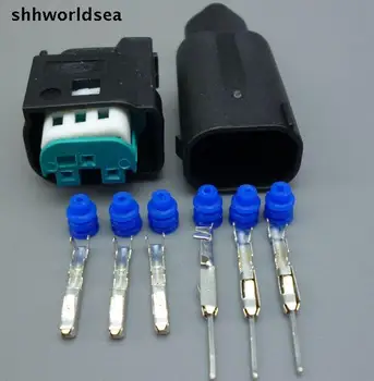 Shhworldsea 3 Pin mod de 0,6 MM masina restrictor senzor conector plug auto rezistent la apa cablu electric soclu pentru BMW 2-967642-1