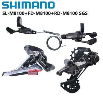 Shimano DEORE XT SLX M8100 M7100 Groupset Schimbator Maneta 2x12s Frontul Derailleur RD SGS M8100 M8120 M7100 Pentru MTB Mountain Bike