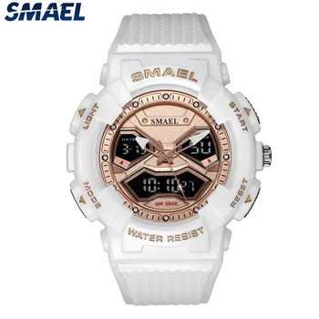 SMAEL Nouă Bărbați Ceasuri de Lux, Marca Led Analogic Digital Ceas 8073 rezistent la apa Timp Dual Sport de Om Ceasuri reloj hombre