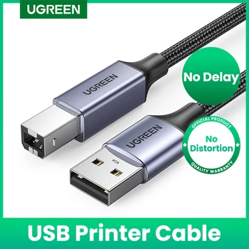 Ugreen USB Cablu de Imprimantă USB Tip B Masculin Masculin USB 3.0 2.0 Cablu pentru Canon Epson HP ZJiang Imprimantă de Etichete DAC USB Printer