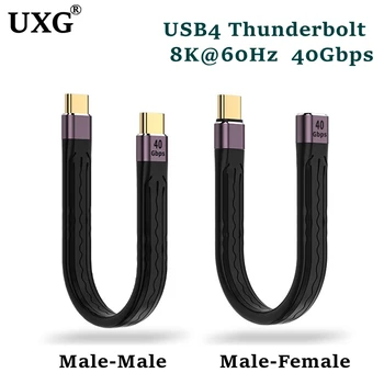 USB 4.0 Gen3 Cablu de Date PD 100W 5A Încărcare Rapidă USB-C De Tip C Cablu Thunderbolt 3 4K@60Hz Cablu USB Tipo C 40Gbps Cablu de Date